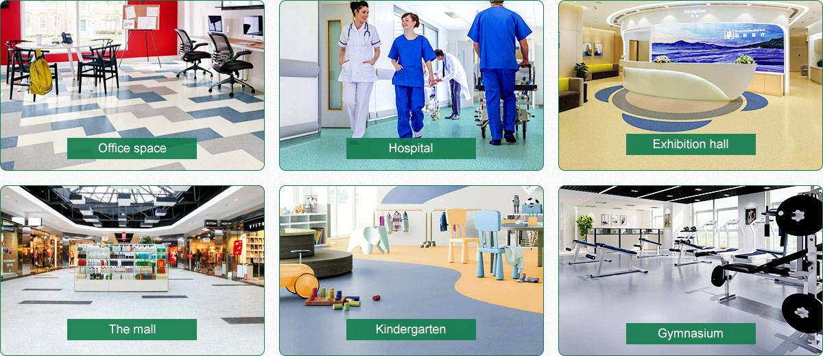 An tSín 2mm Tiús Antislip Flooring Vinyl aonchineálach do mhonarcha agus do sholáthraithe ospidéil |Linsu https://www.giqiuvinylfloor.com/2mm-thickness-antislip-homogene-inyl-flooring-for-hospital-product/