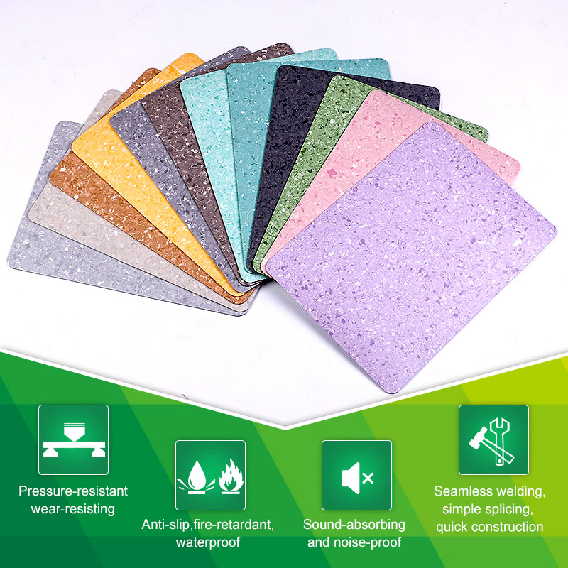 Compacted homogeneous floor covering1